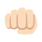 Oncoming Fist - Light emoji on Google